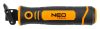 NEO TOOLS Kézifűrész szett univerzális befogóval, 4 db lappal, dekopír és orrfűrész lapokhoz. 44-650