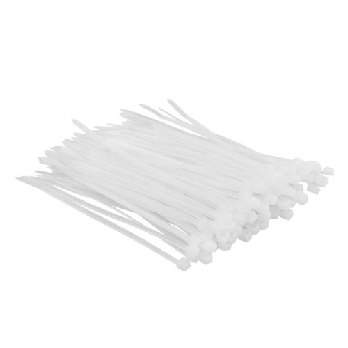 Top Tools KÁBELKÖTEGELŐ, gyorskötöző, 2,5mm x 100mm, fehér, 100db 44E950
