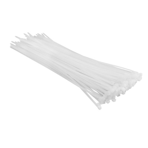 Top Tools KÁBELKÖTEGELŐ, gyorskötöző, 3,6mm x 300mm, fehér, 100db 44E954