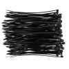 TOPEX KÁBELKÖTEGELŐ, gyorskötöző, 2,5mm x 100mm, fekete, 100db 44E970