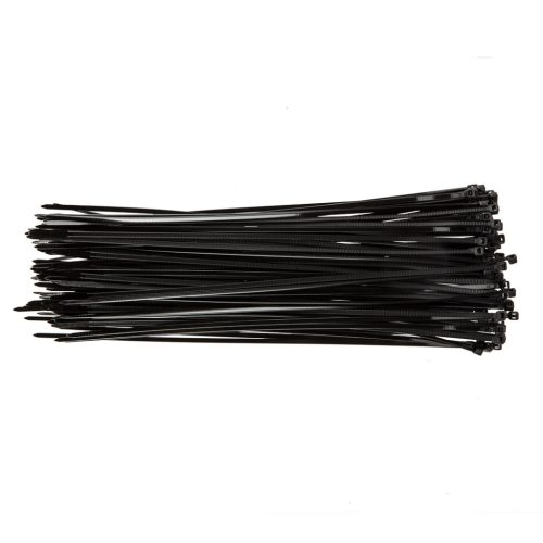 TOPEX KÁBELKÖTEGELŐ, gyorskötöző, 3,6mm x 300mm, fekete, 100db 44E973