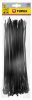 TOPEX KÁBELKÖTEGELŐ, gyorskötöző, 3,6mm x 300mm, fekete, 100db 44E973
