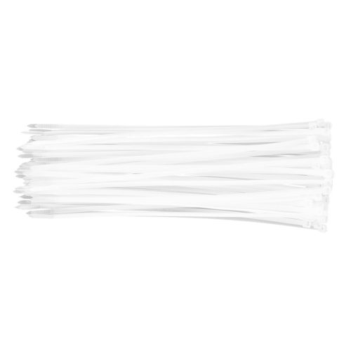 TOPEX KÁBELKÖTEGELŐ, gyorskötöző, 4,8mm x 300mm, fehér, 75db 44E979