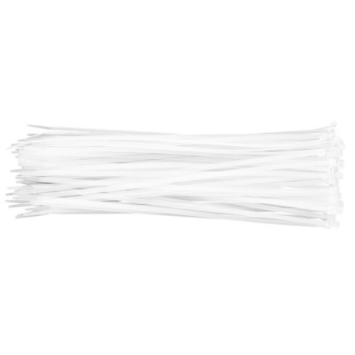 TOPEX KÁBELKÖTEGELŐ, gyorskötöző, 4,8mm x 370mm, fehér, 75db 44E981