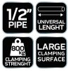 NEO TOOLS Csőszorító 1/2" 45-495