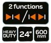NEO TOOLS Autómata gyorsszorító, 135kg, 24"/600mm, 2 funkciós 45-503