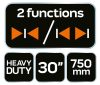 NEO TOOLS Autómata gyorsszorító, 135kg, 30"/750mm, 2 funkciós 45-504