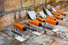 NEO TOOLS Acél simító, rozsdamentes, 270x128mm, kétkomponensű markolat 50-166