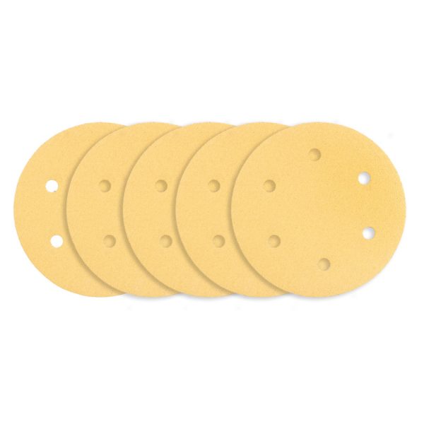 GRAPHITE Tépőzáras csiszolópapír 225mm, K80, 5db, 6 lyukakkal az 59G264, 59G265 csiszológéphez. 54H029