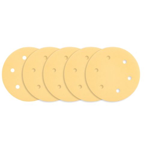 GRAPHITE Tépőzáras csiszolópapír 225mm, K180, 5db, 6 lyukakkal az 59G264, 59G265 csiszológéphez. 54H031