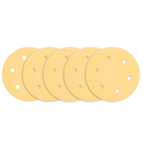 GRAPHITE Tépőzáras csiszolópapír 225mm, K180, 5db, 6 lyukakkal az 59G264, 59G265 csiszológéphez. 54H031