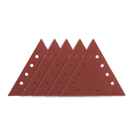 GRAPHITE Tépőzáras csiszolópapír K180, háromszög alakú 12 lyukakkal, 5db csiszológéphez 59G264 54H034