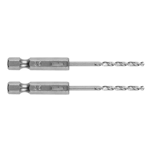 GRAPHITE Csigafúró, 1/4" hatszög szárral, HSS DIN 338, 2,5mm, 2db/cs 54T701