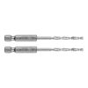 GRAPHITE Csigafúró, 1/4" hatszög szárral, HSS DIN 338, 3mm, 2db/cs 54T702