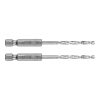 GRAPHITE Csigafúró, 1/4" hatszög szárral, HSS DIN 338, 3,2mm, 2db/cs 54T703