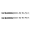 GRAPHITE Csigafúró, 1/4" hatszög szárral, HSS DIN 338, 3,5mm, 2db/cs 54T704