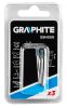 GRAPHITE Csapos csiszolókő 3x8mm, henger, szár 3.2mm, 3db 55H050