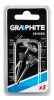 GRAPHITE Csapos kefe készlet 3db, acélsodrony befejezőkefe, pohárkefe, kerékkefe 55H066