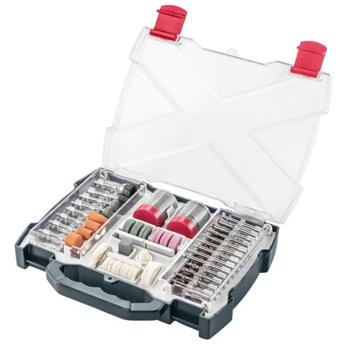 GRAPHITE Tartozékkészlet mini fúró- és csiszológéphez 99db 55H084