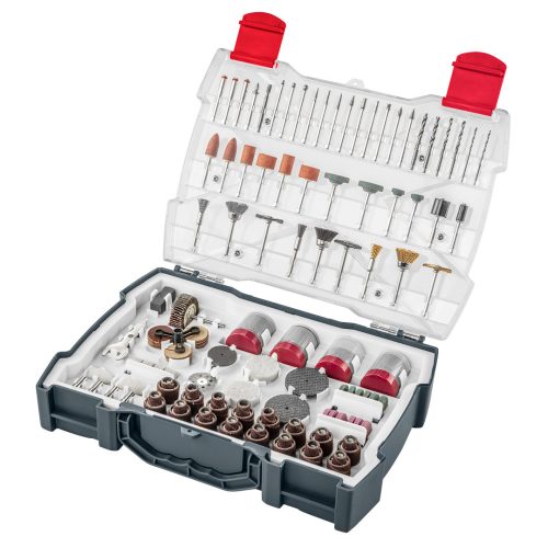 GRAPHITE Tartozékkészlet mini fúró- és csiszológéphez 286db 55H085