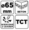 GRAPHITE Koronafúró, körkivágó, 65 mm, M22 55H327