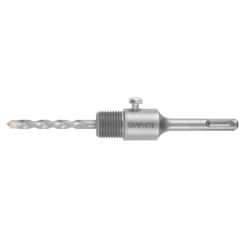 GRAPHITE Koronafúró, körkivágó adapter, SDS Plusz szárral, központfúróval, M22, 110mm 55H331