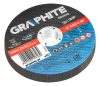 GRAPHITE Vágókorong, fémhez, 125 x1x 22.2 mm, 41 A60-T-BF, 10db 55H578