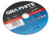 GRAPHITE Vágókorong fémhez, 230x1,9x22,2mm, 41 A46-S-BF, 5db/cs 55H579