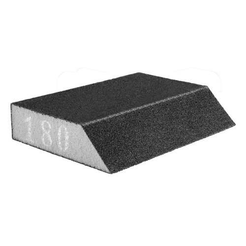 GRAPHITE Csiszolószivacs 45fok élű, 125x25x90mm, K180 55H924
