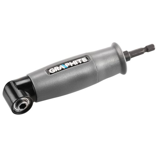 GRAPHITE Sarok adapter 90°, akkus fúrókhoz, 1/4” (6,35mm) Mágneses befogó, jobb és bal forgásirány 2 év garanciával 55H931