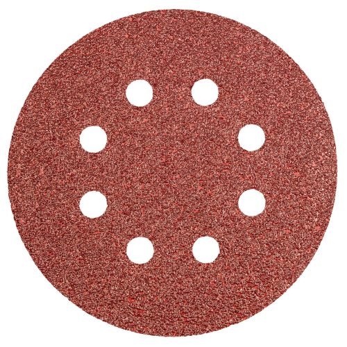 GRAPHITE Csiszolópapír, tépőzáras 125mm, K40, 8 lyukkal, 5db 55H939