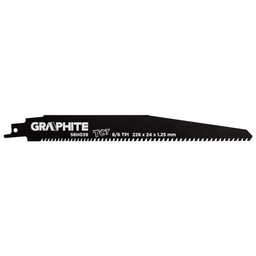GRAPHITE Orrfűrészlap, HM, 228x24x1.25mm, 8/6TPI 56H039