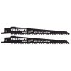 GRAPHITE Orrfűrészlap, HCS, 150x19x1.25mm, 6TPI, 2db 56H042