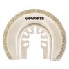 GRAPHITE HCS félkör vágólap kerámiához, multifunkciós géphez, 85mm, electroplated diamond powder 56H063