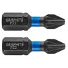 GRAPHITE Torziós ütvecsavarozó bit PZ2x25mm, 2db 56H504