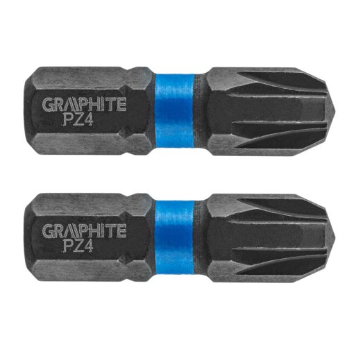 GRAPHITE Torziós ütvecsavarozó bit PZ4x25mm, 2db 56H506