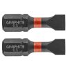 GRAPHITE Torziós ütvecsavarozó bit SL6.5x25mm, 2db 56H511