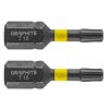GRAPHITE Torziós ütvecsavarozó bit TX15x25mm, 2db 56H512