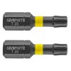 GRAPHITE Torziós ütvecsavarozó bit TX25x25mm, 2db 56H514