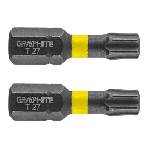 GRAPHITE Torziós ütvecsavarozó bit TX27x25mm, 2db 56H515