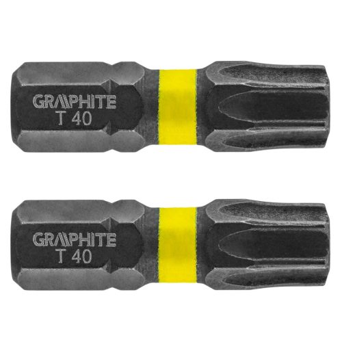 GRAPHITE Torziós ütvecsavarozó bit TX40x25mm, 2db 56H517