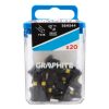 GRAPHITE Torziós ütvecsavarozó bit TX15 x 25mm, 20db 56H544