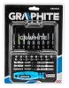 GRAPHITE Csavarhúzó bitkészlet, 31db., bitek 25mm - 15db, bitek 50mm - 15db., bittartó - 1db 56H602