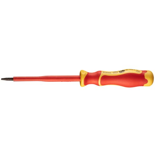 NEO TOOLS Csavarhúzó lapos, 1000V, szigetelt, 0.8x4x100mm, S2 acél 25 év garanciával 04-132