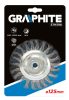 GRAPHITE DRÓTKORONG TÁNYÉR EGYENES, SODROTT 125MM INOX M14 57H598