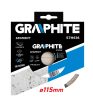 GRAPHITE Gyémánt vágókorong 115mm SZEGMENSES 57H616