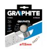 GRAPHITE Gyémánt vágókorong 115mm TURBO 57H625