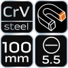 NEO TOOLS Csavarhúzó lapos 4x100mm 25 év garanciával 04-172