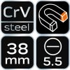 NEO TOOLS Csavarhúzó lapos 5.5x38mm 25 év garanciával 04-173