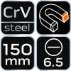 NEO TOOLS Csavarhúzó lapos 6,5x150mm 25 év garanciával 04-175